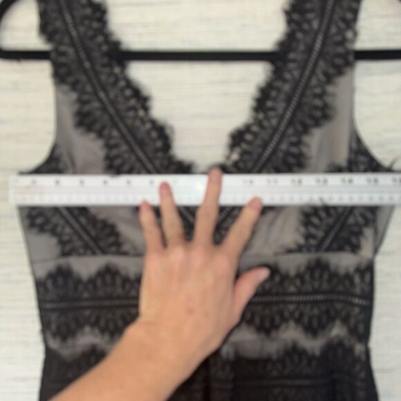 Elegant Black Holiday Dress Ball  Gala Satin Lace Maxi Gown  6 JS Collections - Picture 7 of 8